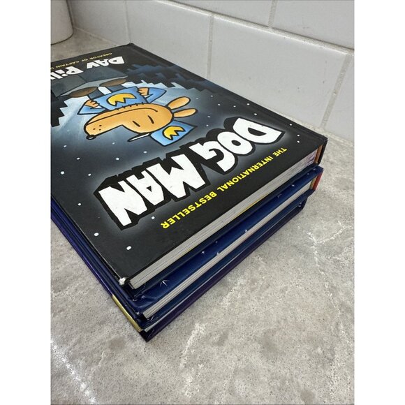 Dog Man Book Lot (3 books) by Dav Pilkey – Kids Graphic Novels. Hardcover. - Picture 8 of 9